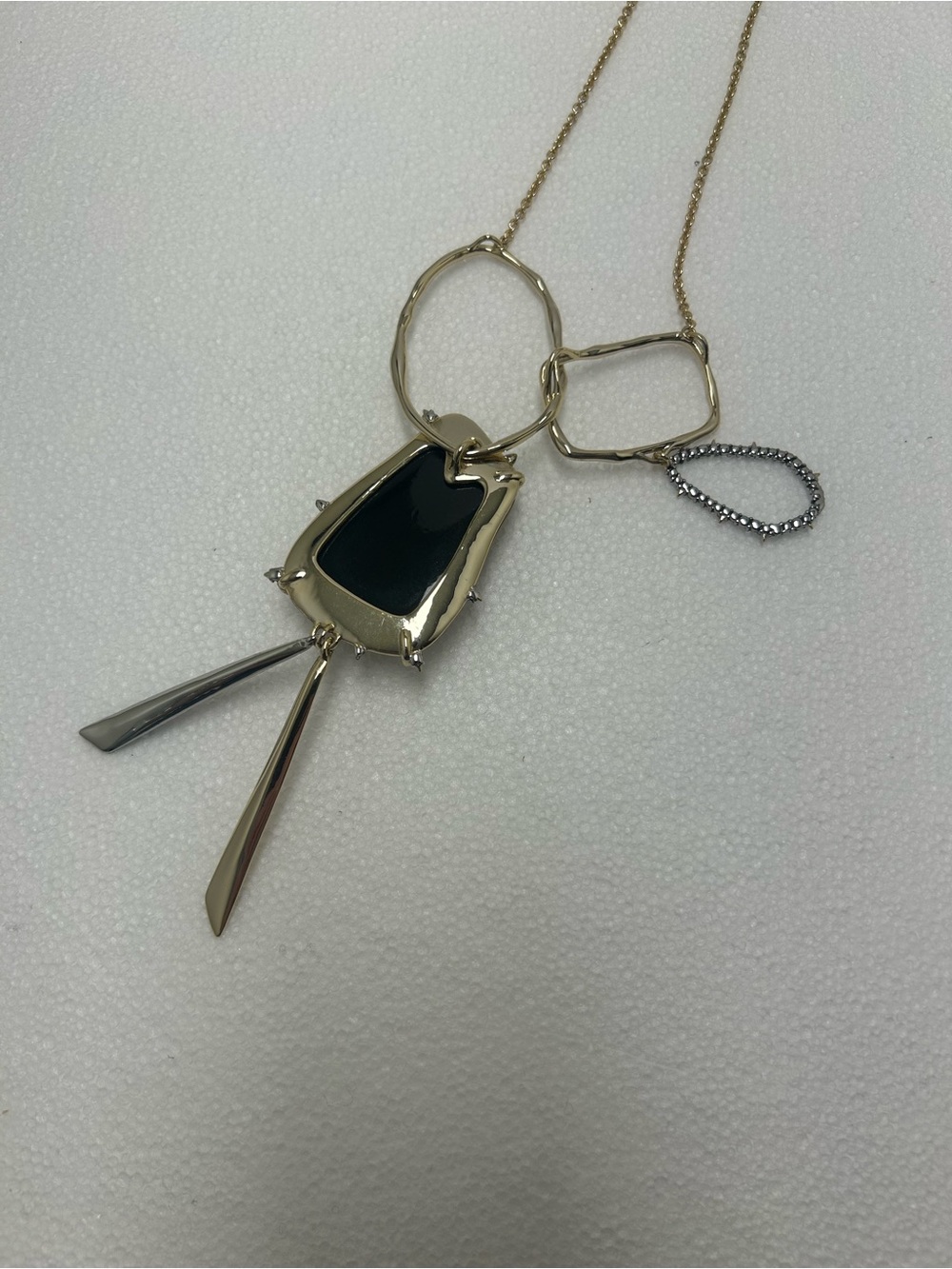 Alexis Bittar Gold-Tone Necklace with Champagne and Clear Crystal Accents - Picture 6 of 7